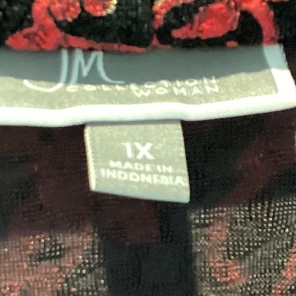 JM Collection woman’s top. Size 1x. - Picture 5 of 9